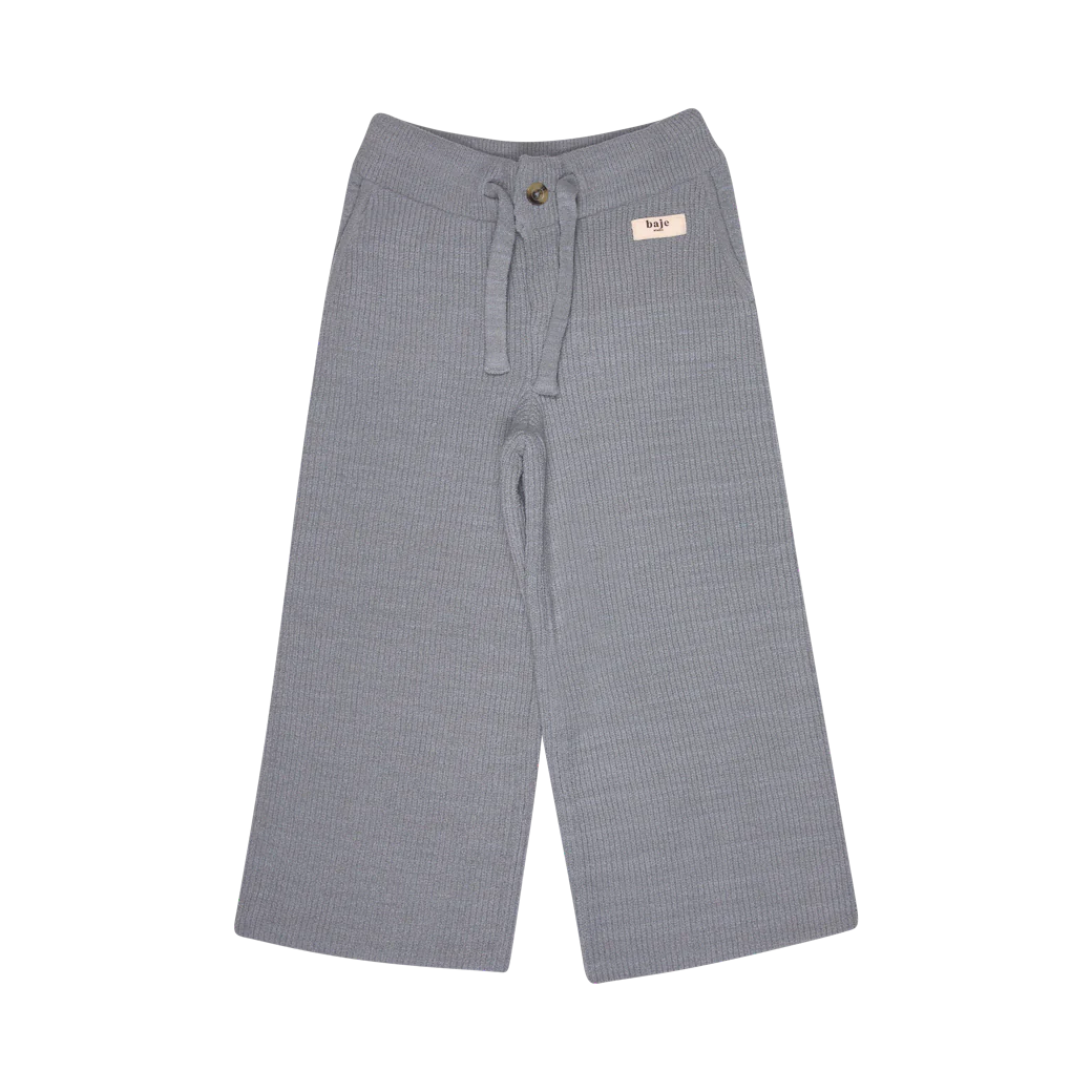 BAJE STUDIO Camden knit pants - Greyish blue