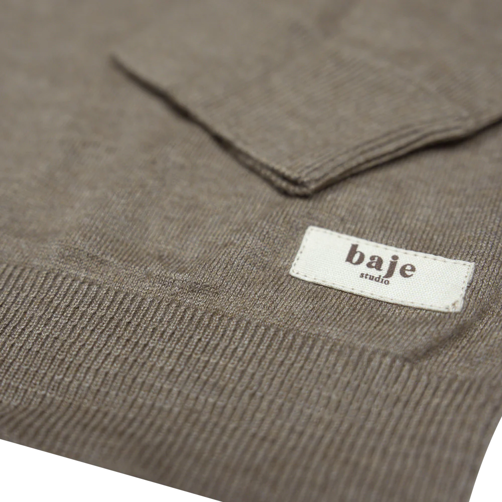 BAJE STUDIO Ditton knitted pullover co/modal - Taupe