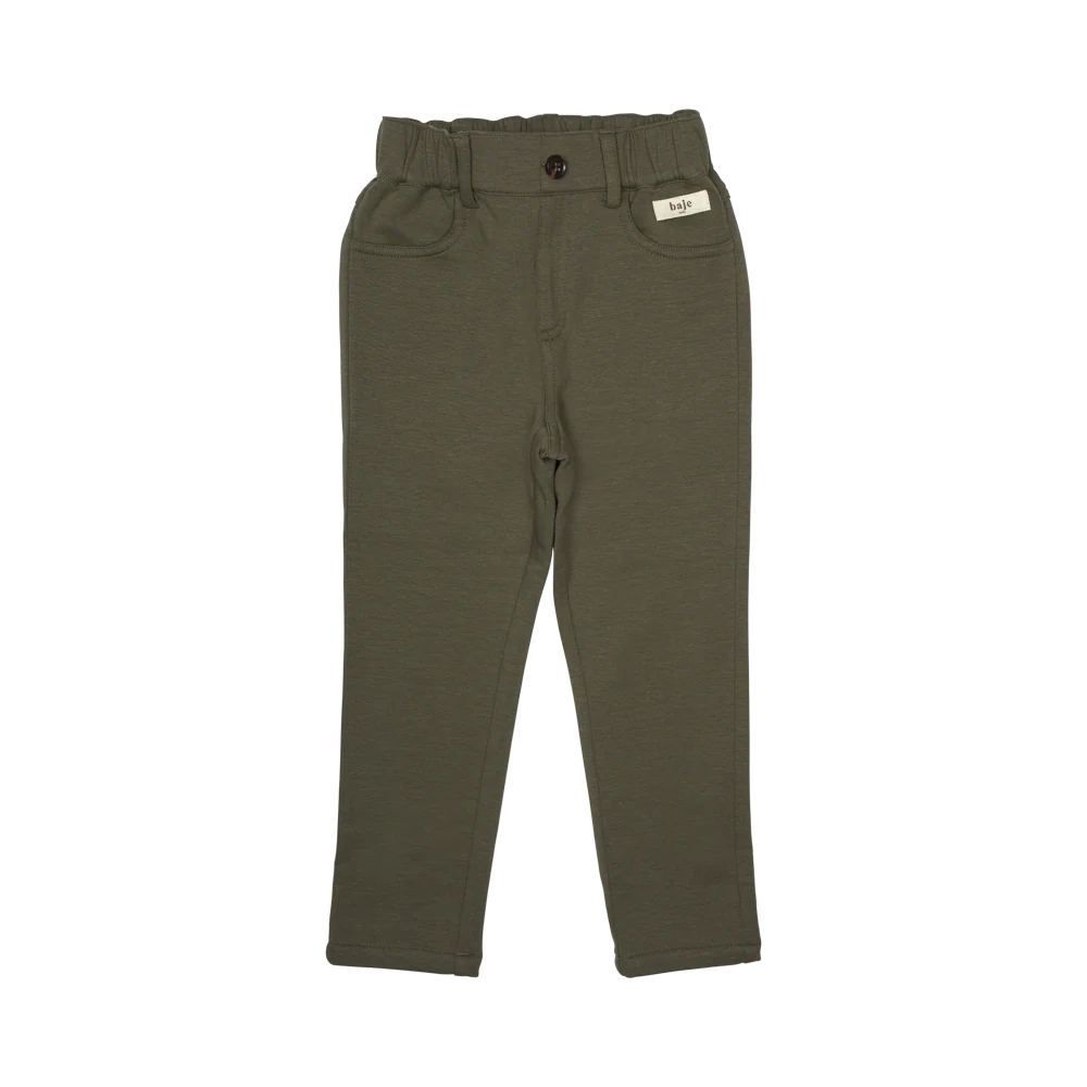 BAJE STUDIO Grays jersey pants - Greyish green