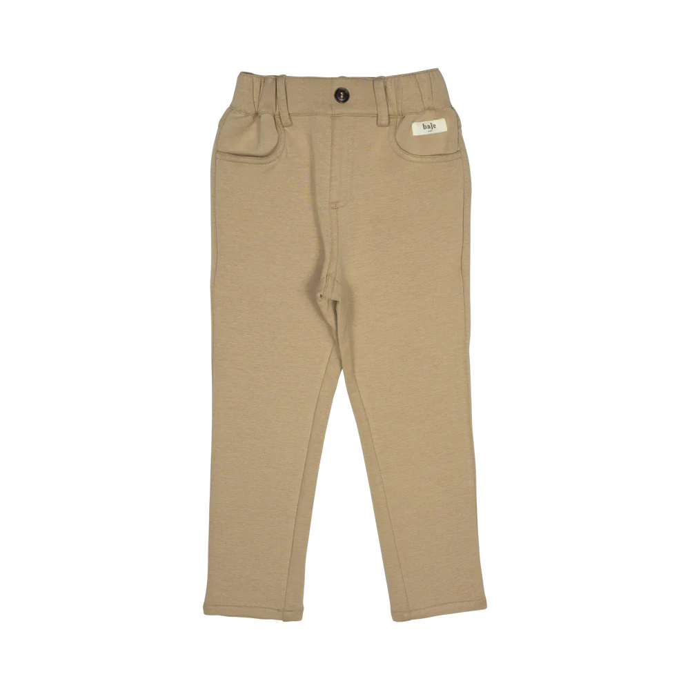 BAJE STUDIO Grays jersey pants - Peanut