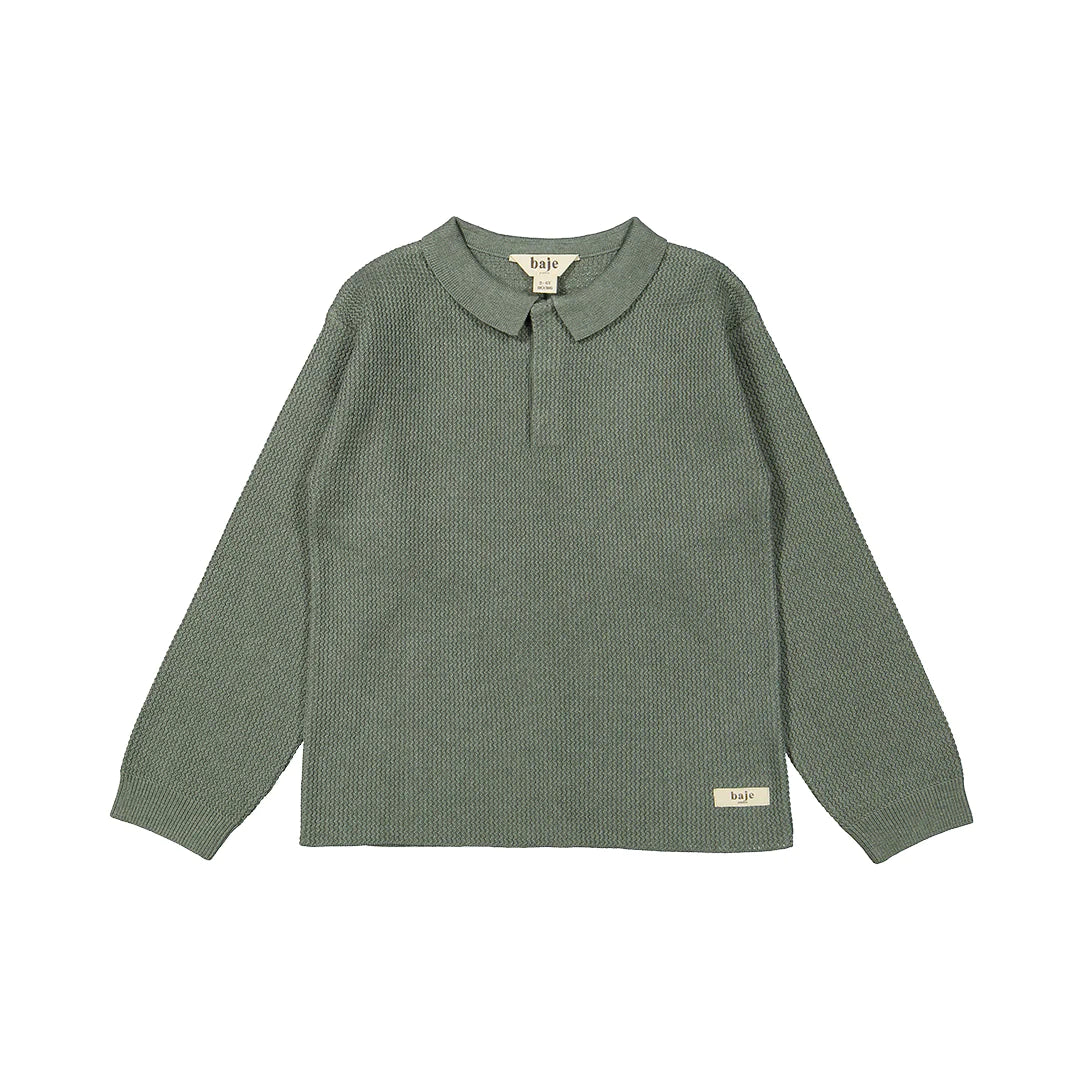 Bajé studio Lawrence Knitted polo green