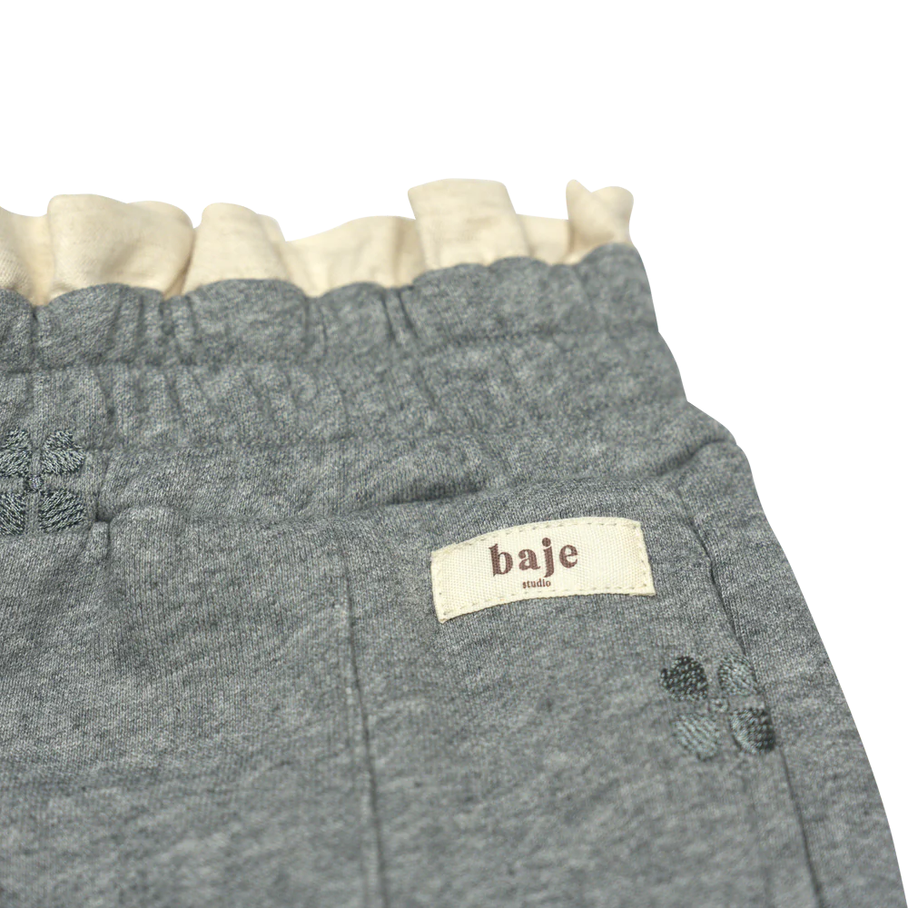 BAJE STUDIO Montrose sweat pants - Grey dark melange