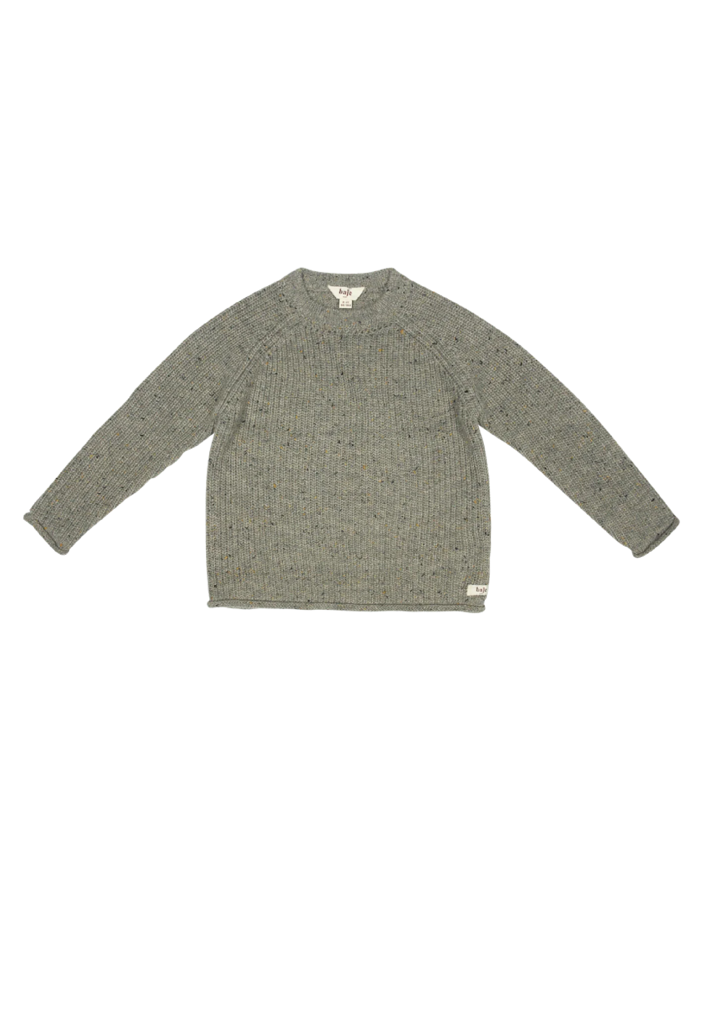 BAJE STUDIO Newick knit longsleeve - Grey dark nappy