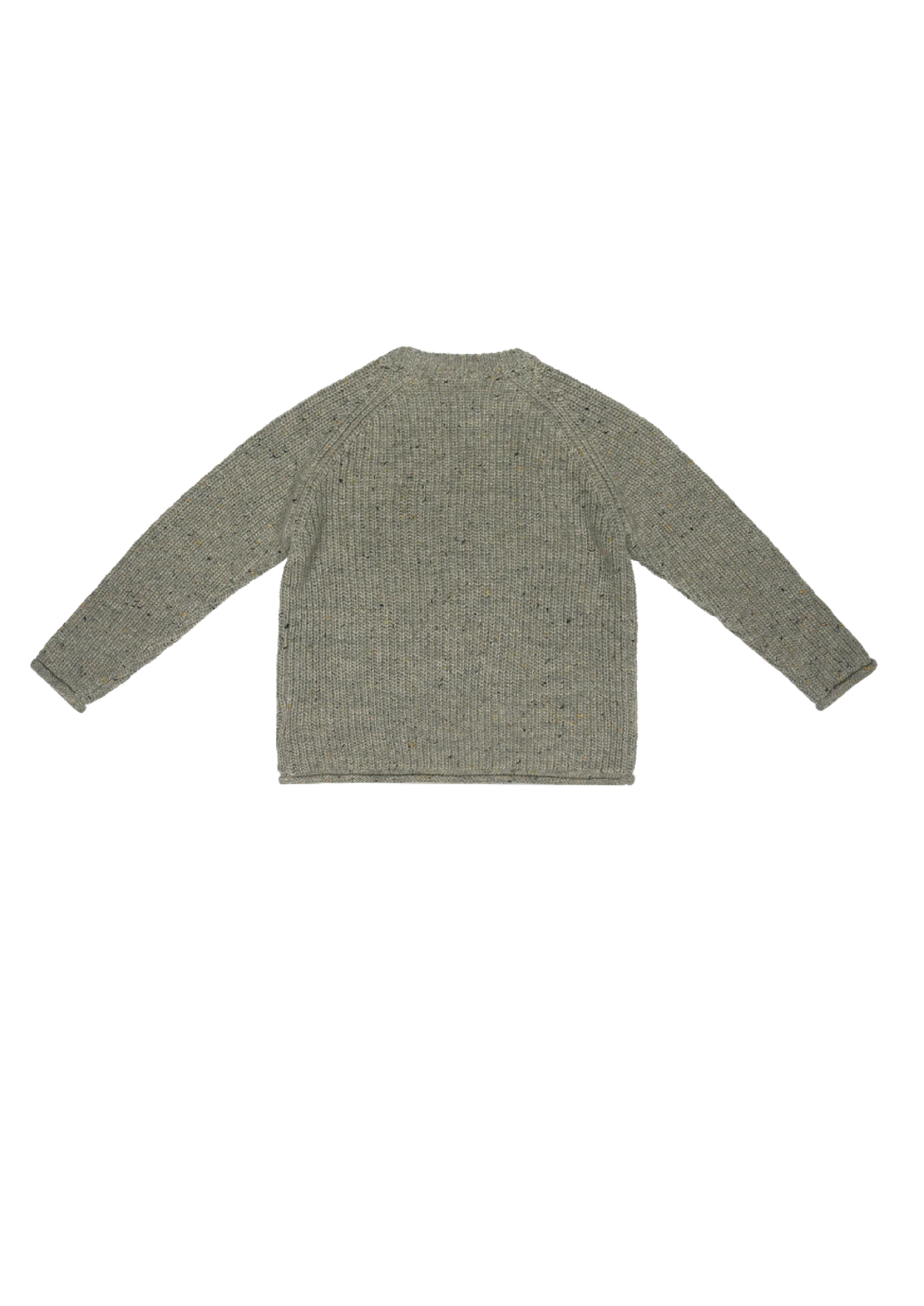 BAJE STUDIO Newick knit longsleeve - Grey dark nappy