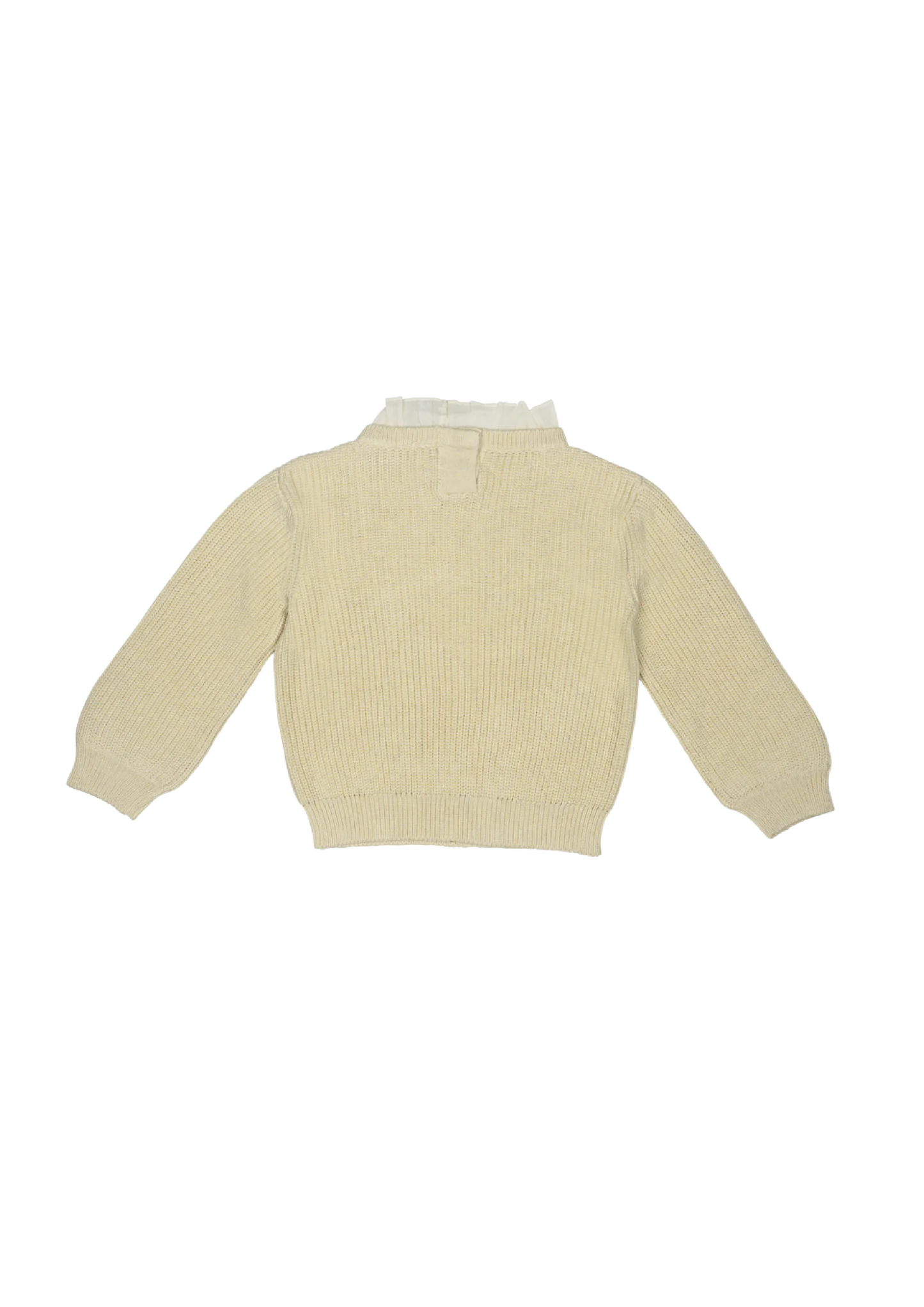 BAJE STUDIO Soho knitted collar top - Creme