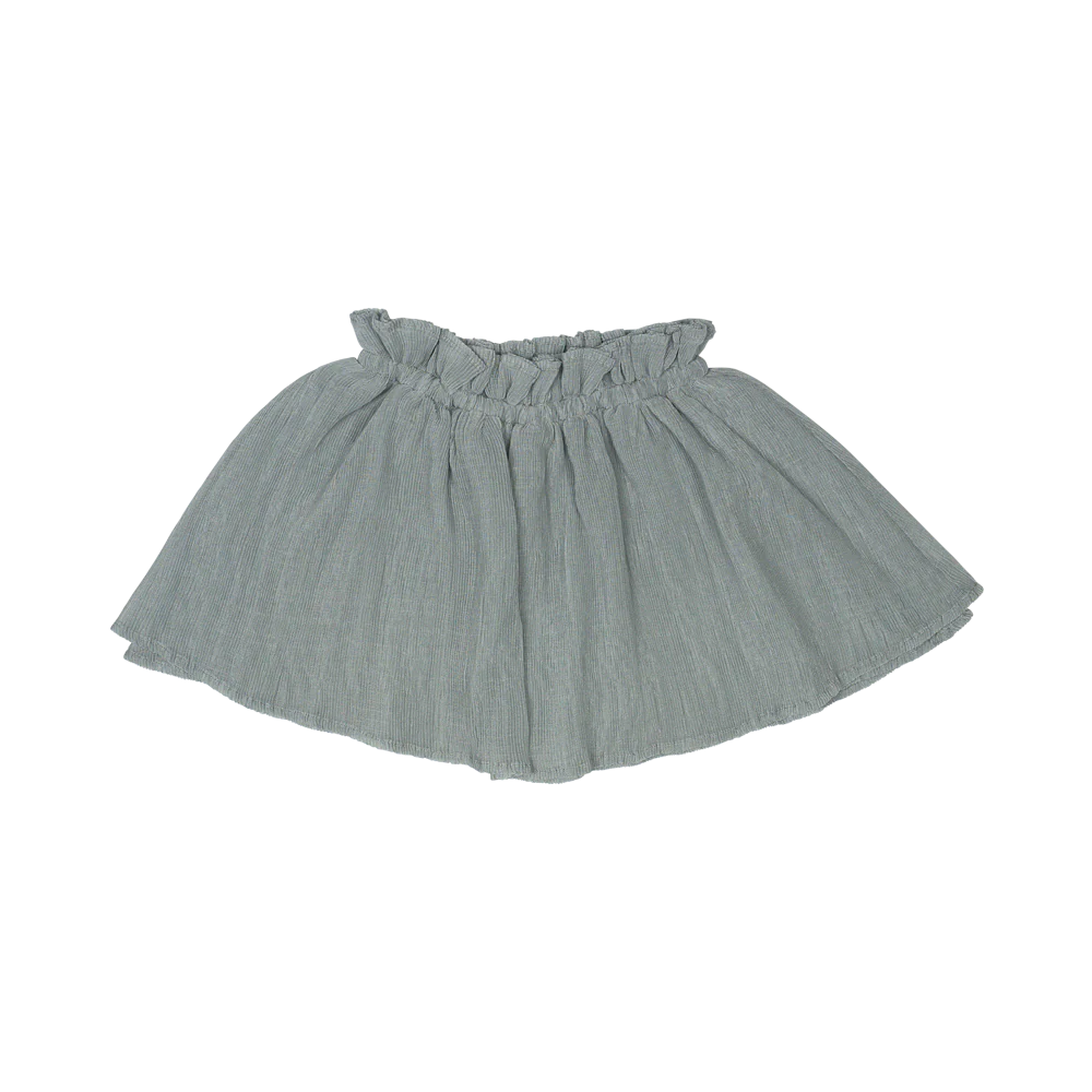 BAJE STUDIO Strawberry crincle skirt - Greyish blue