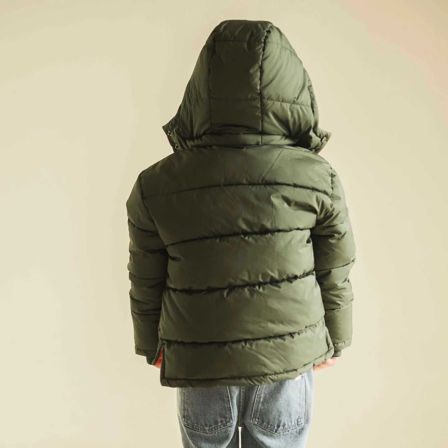 JENEST Luca puffer coat - Dark moss green