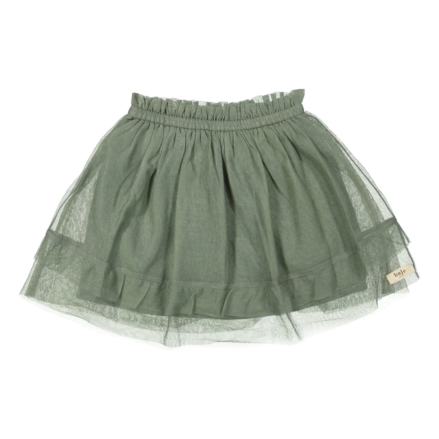 Bajé studio Golden Tule skirt green lurex