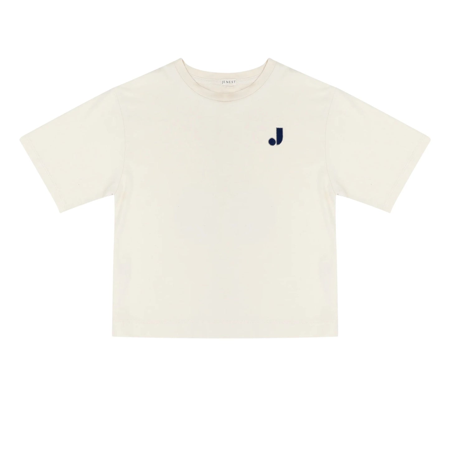 JENEST Mase J t-shirt - Pebble ecru