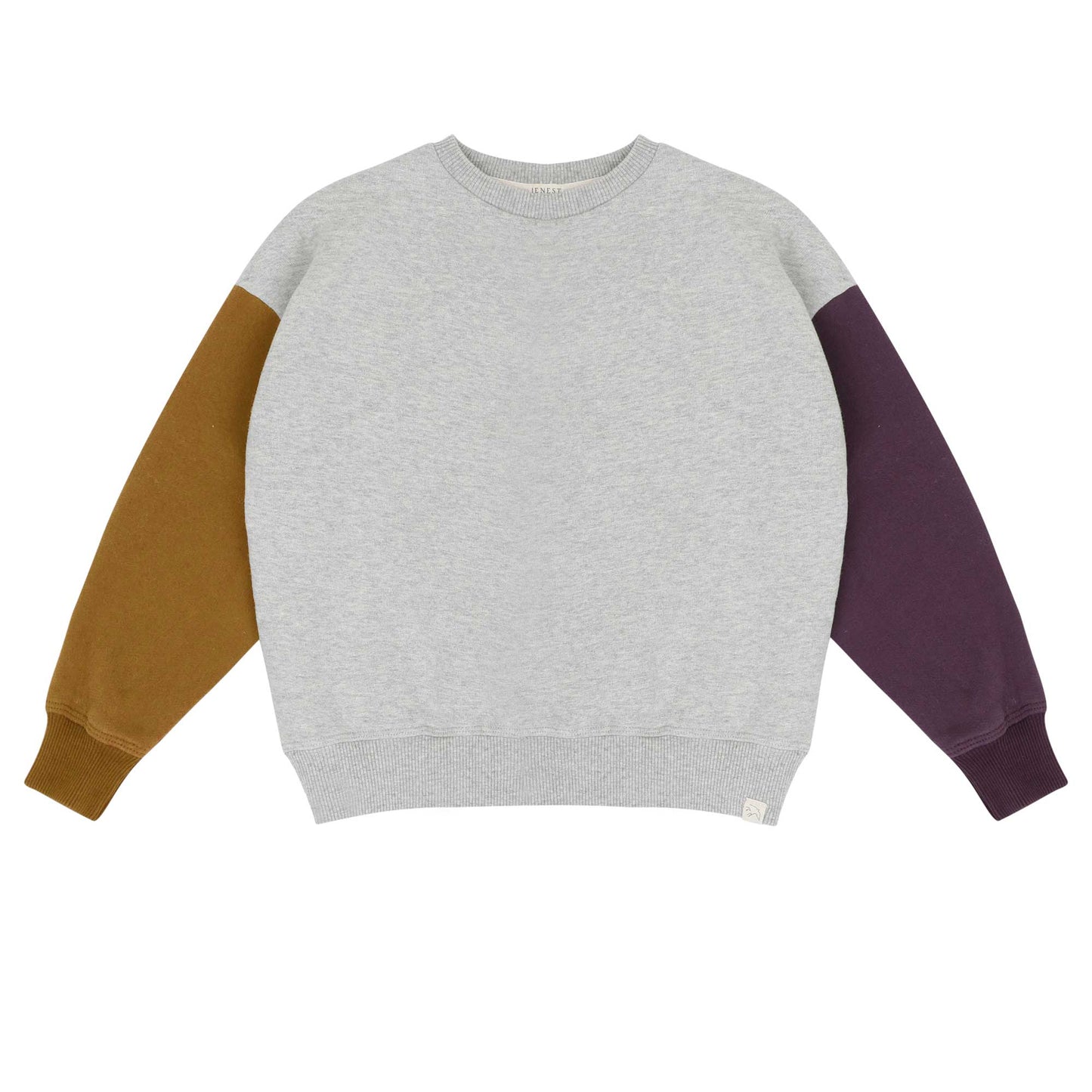 JENEST Lucky bird sweater - Grey melange